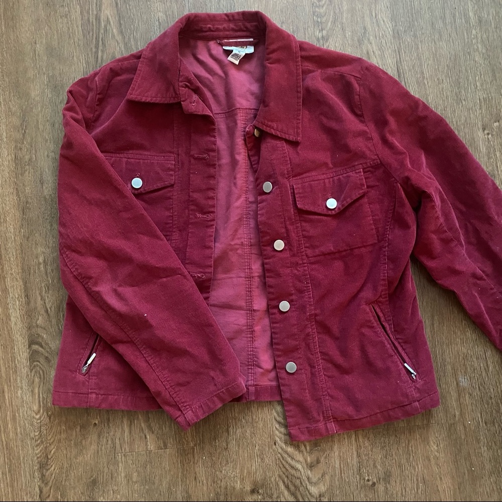 Talbots Red Corduroy Jacket